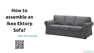 How to assemble an ikea Ektorp sofa [upl. by Rosanna]