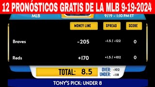 12 Pronósticos GRATIS de la MLB para Hoy Jueves 9192024 [upl. by Haldan]