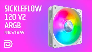 Cooler Master SickleFlow ARGB Fan Review [upl. by Haimarej976]