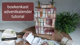 boekenkast adventkalender TUTORIAL met warm and cosy van jenines mindful art collection [upl. by Rucker]