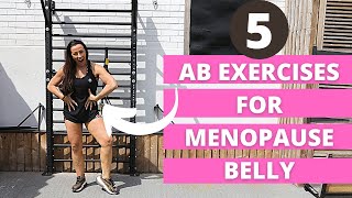 5 Ab Exercises For Menopause Belly [upl. by Airotel]