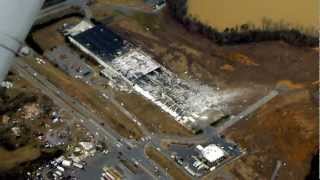 Aerial View January 30 2013 Adairsville Tornado Damage [upl. by Nagel284]