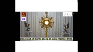 THE DIVINE PRAISES 💞💞💞 EUCHARISTIC ADORATION 🙏🏻🙏🏻🙏🏻 DONT MOCK JESUS believetrinity1GOD [upl. by Finley]