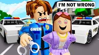 Resgate Policial Incrível 😜 BROOKHAVEN 🏡 RP  Gwen Roblox Portuguese [upl. by Franklin]