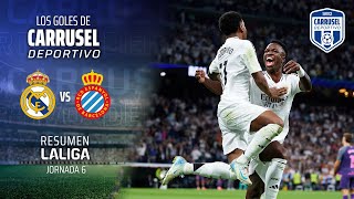 Remonta el Madrid con goles de Rodrygo Vinicius y Mbappé  Goles del Real Madrid 4  1 Espanyol [upl. by Bouchier722]