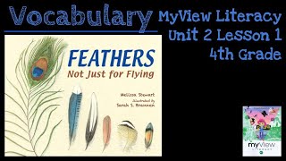 Feathers Not Just for Flying  Vocabulary  SAVVAS MyView Literacy  Unit 2 Lesson 1  4th Grade [upl. by Crista248]