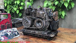 Restoration Generator SHIBAURA Rusty  Restore Engine 2 Stroke Shibaura [upl. by Claus]