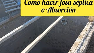 como hacer una fosa séptica o fosa de Absorción [upl. by Aken]