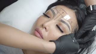 Brow Mapping Tutorial Stepbystep video including How to PreNumb ombreMicroblading [upl. by Nibor]