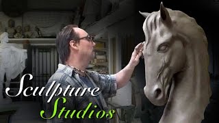 Classical Horse Head Carving by Sculpture Studios [upl. by Aenej]