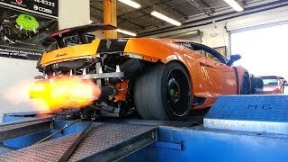 Twin Turbo Lamborghini Gallardo on the Dyno [upl. by Eceirehs775]