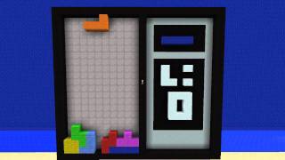 Tetris in Minecraft [upl. by Eneli]