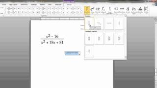 Writing Math Equations in Microsoft Word [upl. by Barbaraanne]