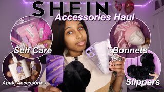 HUGE SHEIN ACCESSORIES HAUL 2023  30 items  Self Care  Phone Cases Jewelry Shoes and More [upl. by Arihppas]