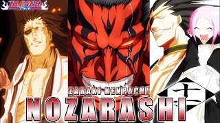 LE BANKAI DE ZARAKI KENPACHI NOZARASHI ET SON LIEN AVEC YACHIRU KUSAJISHI  BLEACH [upl. by Gerg]