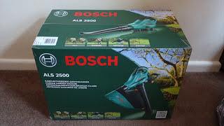 Bosch Electric Garden Leaf Blower and Vacuum unboxing garden test als 2500 [upl. by Dimitris938]