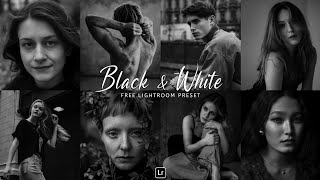 Black and White Preset  Lightroom Mobile Preset Free DNG amp XMP  Lightroom presets  Free Preset [upl. by Sidwohl]