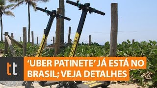 Uber Patinete chega ao Brasil veja 5 caraterísticas dos patinetes elétricos [upl. by Lzeil]