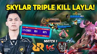 SKYLAR PAKE LAYLA BOSS RRQ VS ALTER EGO X ESL MATCH 1 [upl. by Llemmart481]