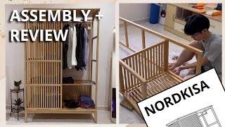 IKEA NORDKISA Open Wardrobe  Assembly amp Review [upl. by Anehta]