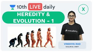 Heredity and Evolution  Lecture 1  Class 10  Unacademy Foundation  Biology  Vindhya Rao [upl. by Marinelli]