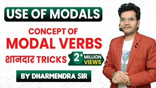 Concept of Modal Verbs in English Grammar by Dharmendra Sir  For SSC CGLCHSLBANK POCPOUPSC [upl. by Adamsun167]