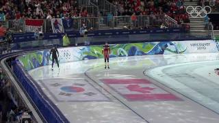 Mens 500M Speed Skating Highlights  Vancouver 2010 Winter Olympic Games [upl. by Lyrret]