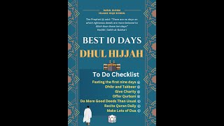 Darul Uloom Reminders  Dhul Hijjah 2024 [upl. by Otxis]