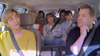 BTS carpool karaoke with James CordenThe late late show [upl. by Henriette]