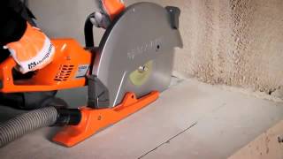 Husqvarna K3000 Vac 14quot Dry Electric Concrete Saw [upl. by Kaycee]