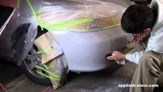 Professional Bumper Repair System Video 1 Part 45 Apply Base Coat [upl. by Isyed]