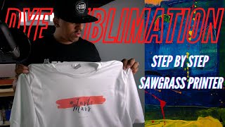 Dye Sublimation on a TShirt with Sawgrass Printer Step by Step [upl. by Collar753]