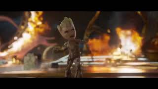 Guardians of the Galaxy Vol 2 opening scene Baby Groot dance [upl. by Eisoj890]