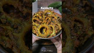 Crispy Karela Fry recipe at home Bitter Gourd Fry shorts ytshorts recipe [upl. by Elrahc]