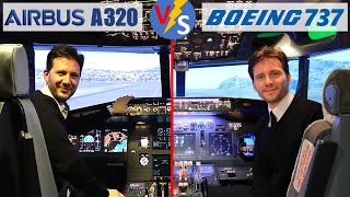 Différences Airbus A320  Boeing 737 en pilotage amp cockpit  explications en simulateur de vol [upl. by Anivlem848]