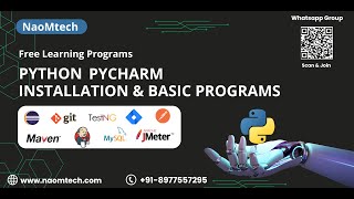 6 Python Tutorial for Beginners  Pycharm Installation  Developing Basic Programs [upl. by Airdnazxela]