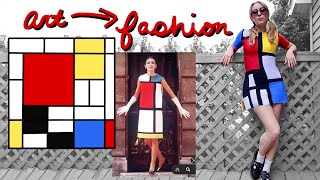 Sew Along Inspired by Art Piet Mondrian [upl. by Anama326]