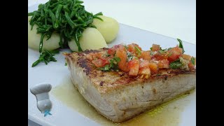 Recette de thon sauce vierge et salicornes [upl. by Acinoryt]