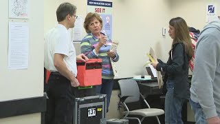 Election Day in Ohio Twinsburg polling location has issue with electronic receiver [upl. by Princess]