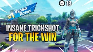 INSANE TRICKSHOT FOR THE WIN  19K SOLO DUO GAME [upl. by Eilsel716]