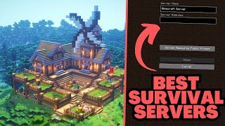 Top 5 Minecraft Survival Servers 2024 [upl. by Grimaldi]