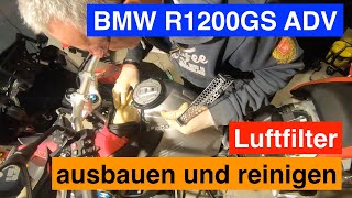 Luftfilter reinigen  R1200GS ADV LC [upl. by Marceau]