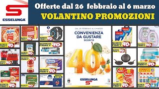 volantino ESSELUNGA Sconto 40 fino al 6 marzo 2024 [upl. by Issy]