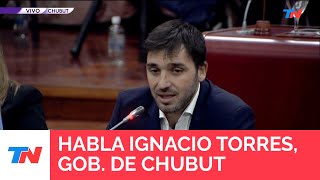 quotQUIERO LLEVAR TRANQUILIDADquot Ignacio Torres Gobernador de Chubutquot [upl. by Adnoel]