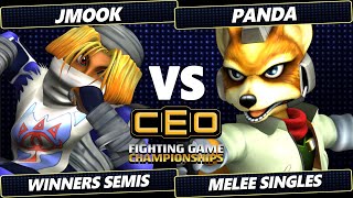 CEO 2024 TOP 8  Jmook Sheik Vs Panda Fox Smash Melee  SSBM [upl. by Drawyeh751]