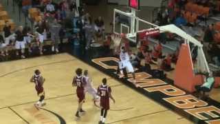 Reco McCarter  Campbell University  360 Dunk vs Winthrop  22615 [upl. by Adnuhsar]