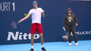 2019 Nitto ATP Finals Practice Novak DjokovicAlexander Sascha Zverev Saturday [upl. by Naut566]