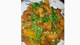 Aloo karela recipe very tasty 😋 very easy and quick recipe by maryas style 🥰 [upl. by Merry630]