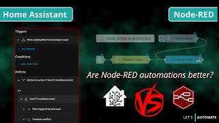 Home Assistant Automations versus NodeRED [upl. by Ecnadnak]