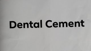 Dental Cement  basic  bangla translation sdm [upl. by Jobe880]